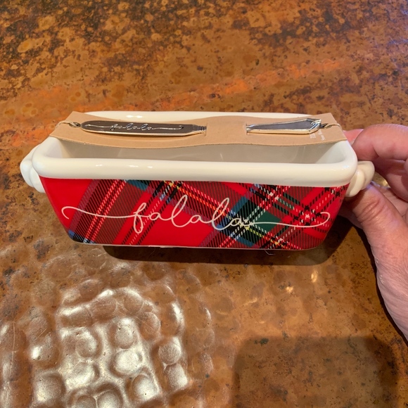 NWT - Mudpie Tartan Mini Loaf Set - Picture 3 of 8